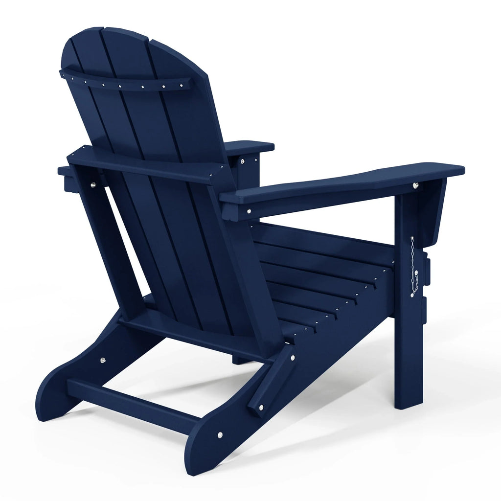 Polytrends Laguna Fade Resistant All Weather Outdoor Patio Folding Adirondack Chair
