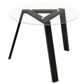 Costway 36 Round Glass Dining Table for 4 with Tempered Glass - See Details