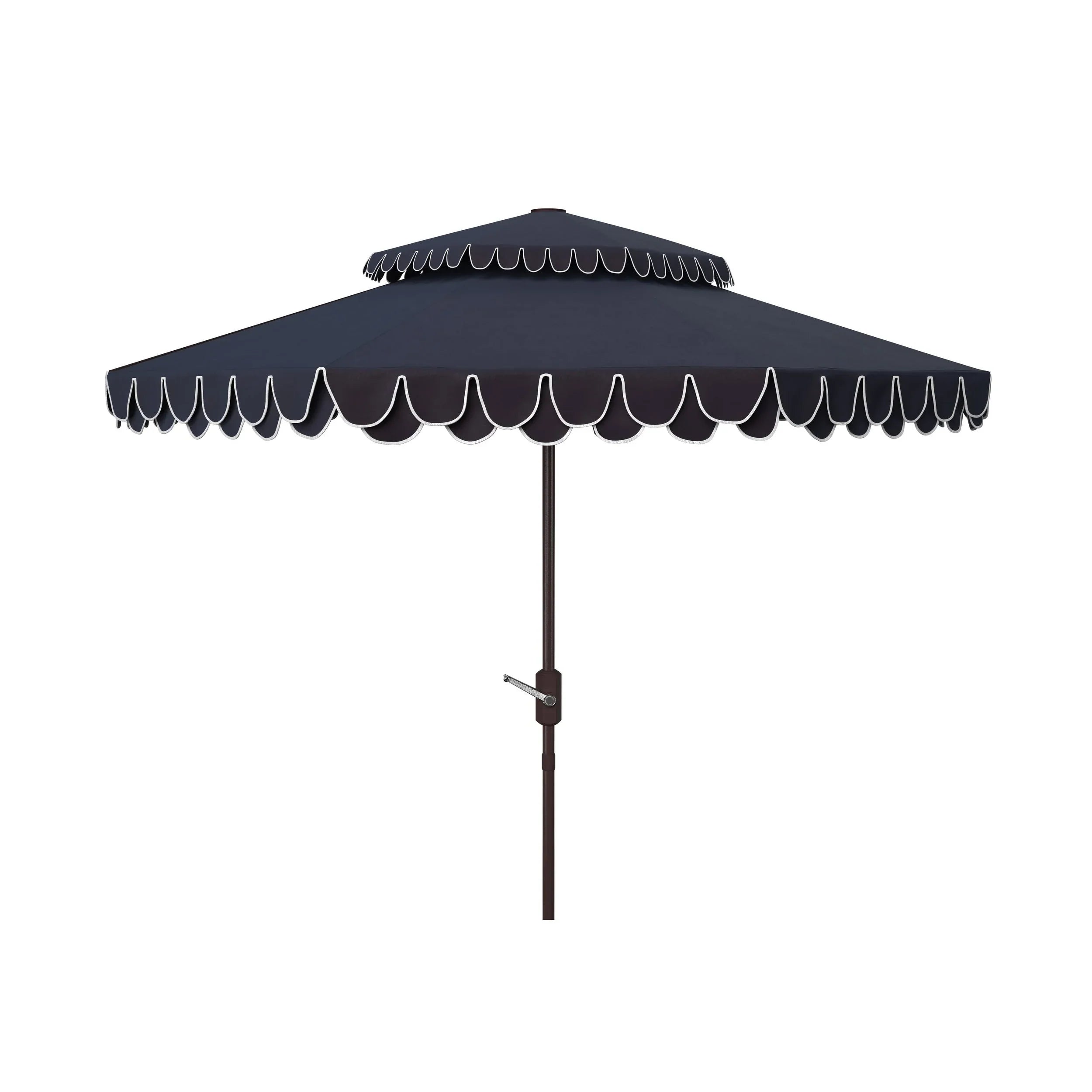 Outdoor Kjerstin Valance 9Ft Double Top Umbrella