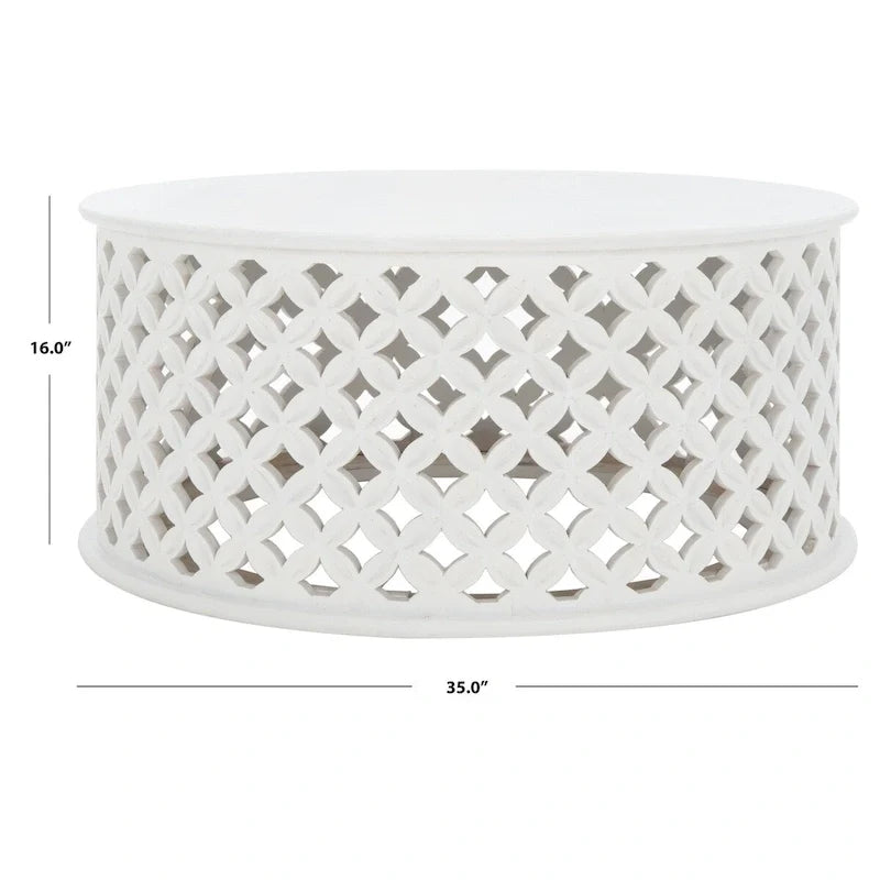 SAFAVIEH Antkea Round Coffee Table - 35 L x 35 D x 16 H - 35Wx35Dx16H
