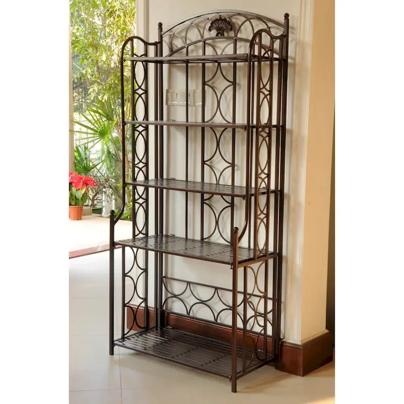 Mandalay 5-Tier Iron Baker's Rack