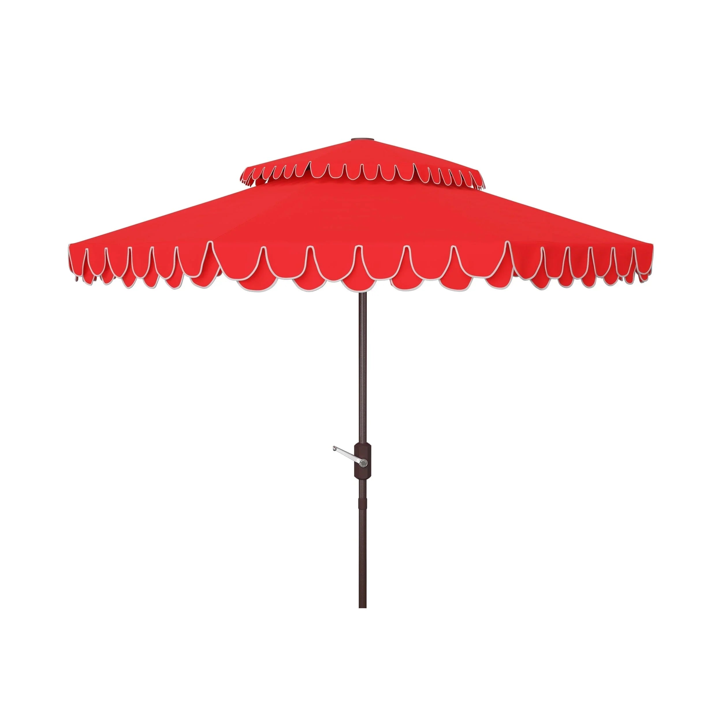 Outdoor Kjerstin Valance 9Ft Double Top Umbrella