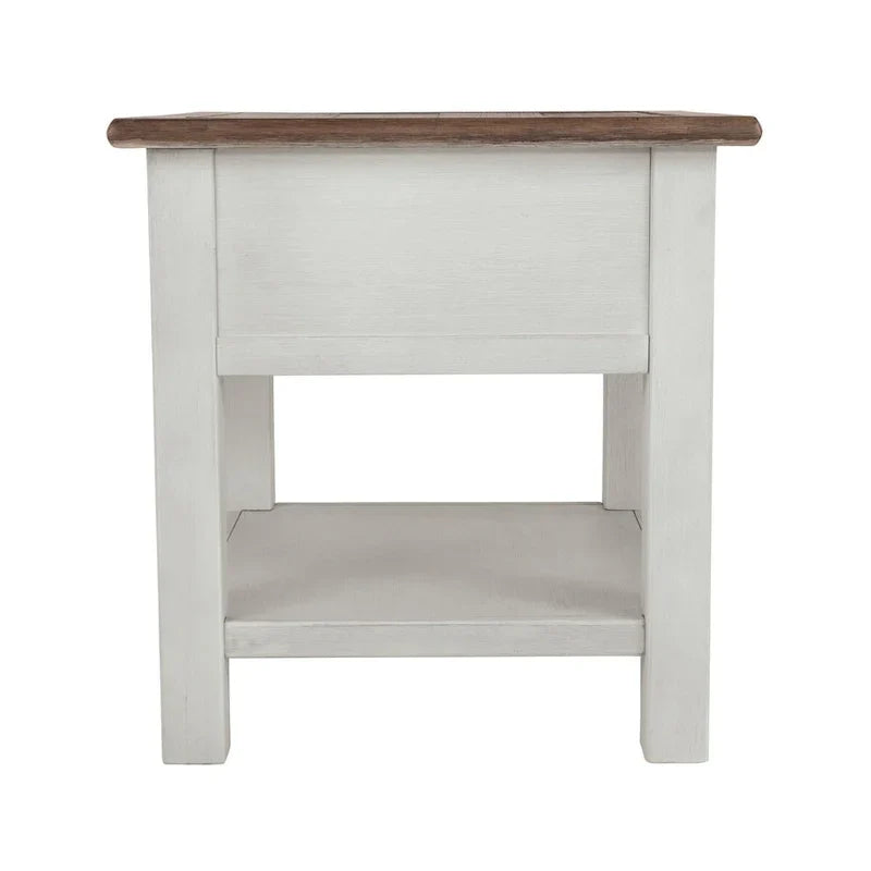 Bout de canapé décontracté Bolanburg blanc/marron antique