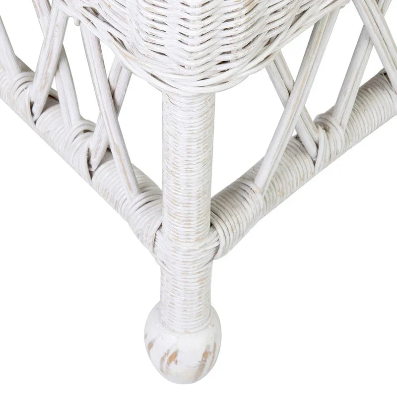 Natural Rattan Cushioned Dining Accent Chair by East at Main