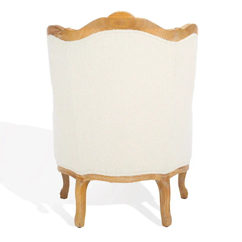 Fauteuil à oreilles Kali Oak en lin naturel - 34Lx34Px40H