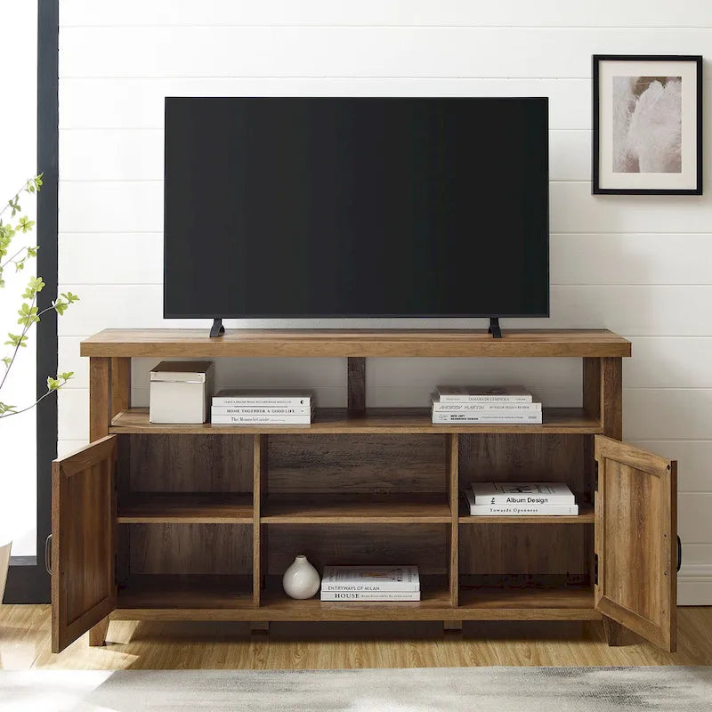 Middlebrook 58-inch Groove Door Highboy TV Stand
