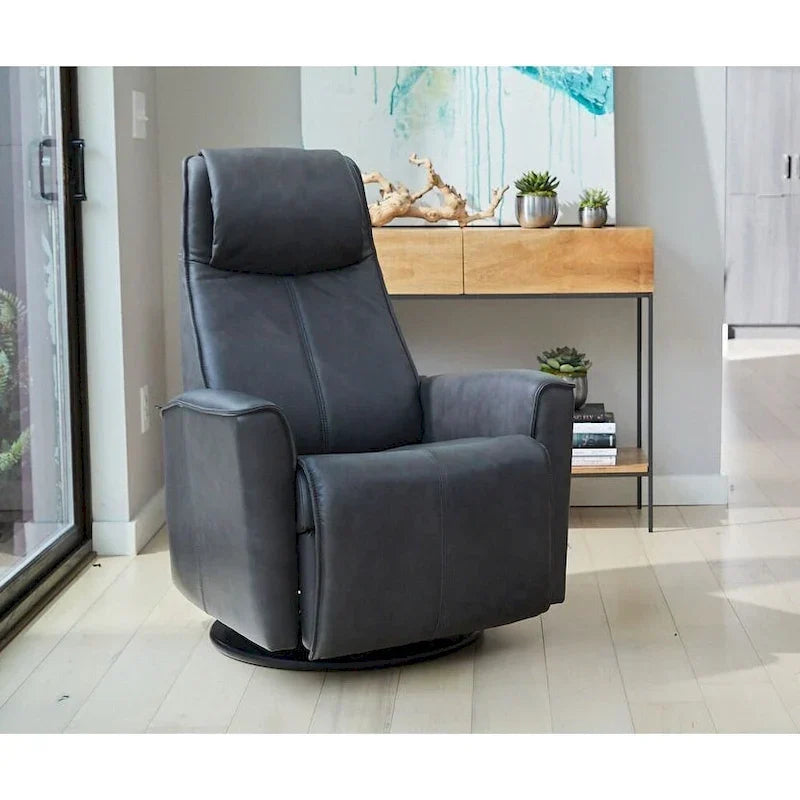 Fauteuil inclinable pivotant en cuir Fjords Urban